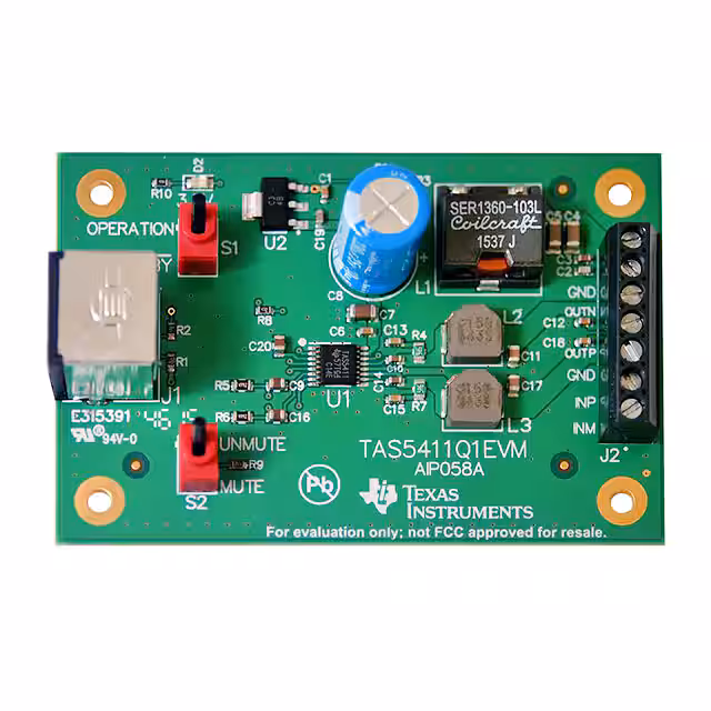 TAS5411Q1EVM Texas Instruments  Cartes d'évaluation - Amplificateurs audio